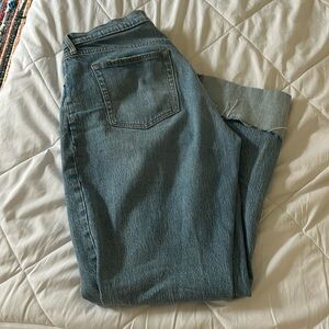 abercrombie and fitch mid rise baggy jeans